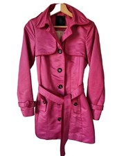 Philosophy Blues Original Trench Coat Pink Size 34 Single Brested Women's 