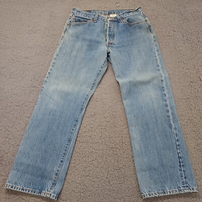 Levis 501 Jeans Men 33x30 Blue Button Fly Denim 90s Y2K 09/06 ActSz 32x28.5