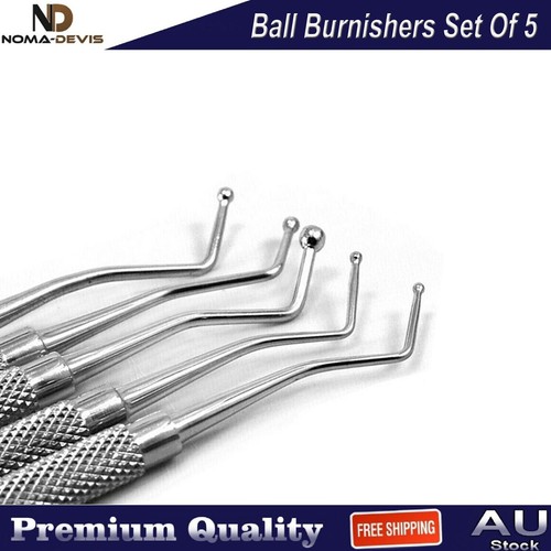 5 PCS Composite Filling Instruments Ball Tips Burnisher Dental Restorative Tools - Picture 4 of 5