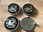 4x Vauxhall Hub Caps Alloy Wheel Centre Cap Set of 4 Zafira Corsa 68mm Black