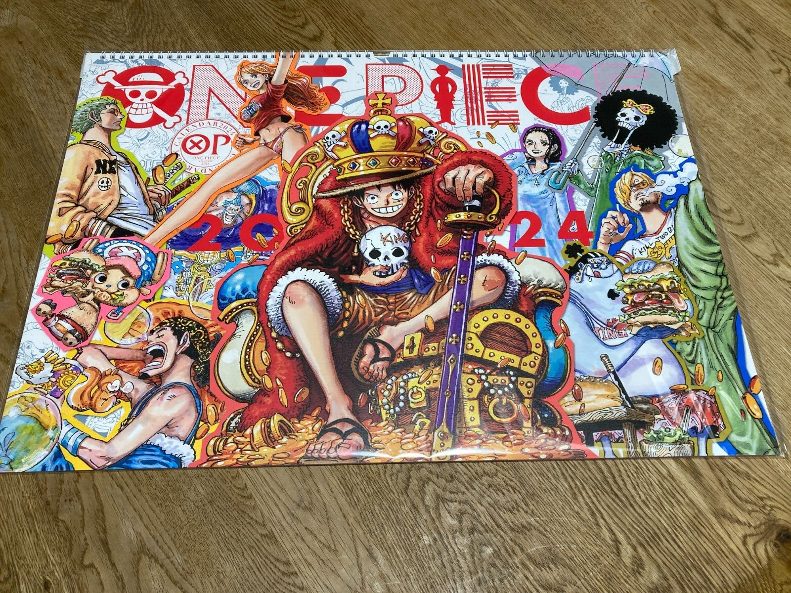 Calendrier mural 2024 Danilo - 12 mois - One Piece - 30 x 60 cm