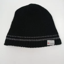3M Thinsulate Primark Black Gray Stripe Knit Winter Beanie Hat Cap One Size