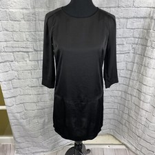 Forever 21 shift dress w/3/4 sleeves knee lengthblack size small
