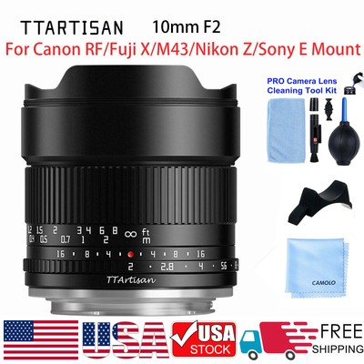 TTArtisan 10mm F2 APS-C Lens Manual For Canon RF/Fuji X/M43/Nikon Z/Sony E Mount