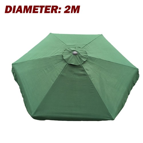 Patio Umbrella Canopy Top Cover Waterproof Replacement Fabric Cloth 6 Ribs 8 Rib - Picture 5 of 14
