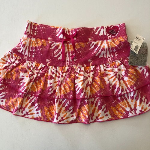 Canyon River Blues Girls Skirt Skort Tiered Ruffle Stretch Cotton Pink 10/12 NWT - Picture 4 of 10