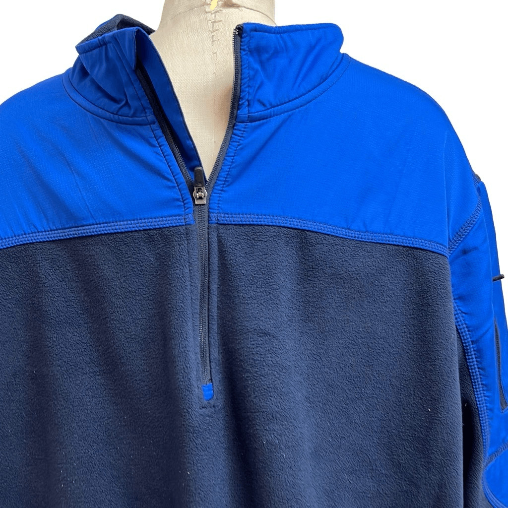 Starter Blue Fleece Pullover Jacket Size 3XL 54-56 - image 6