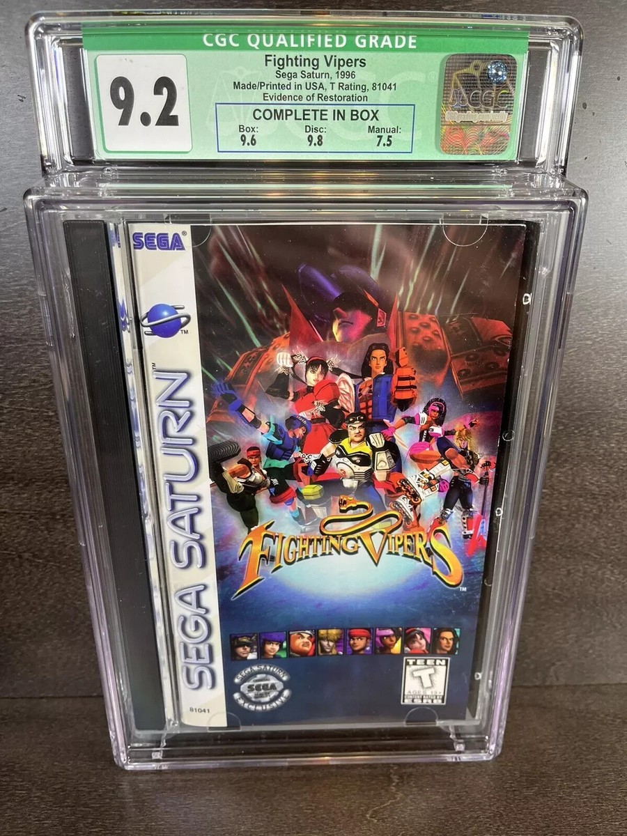 Fighting Vipers Sega Saturn Complete CGC 9.2 - 9.8 Game Disc | eBay