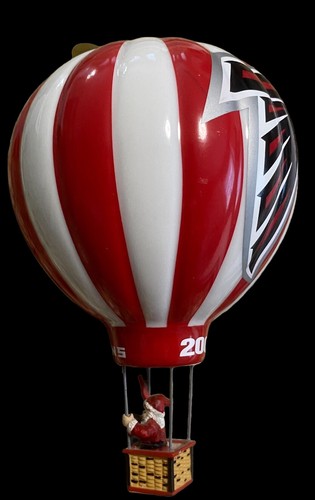Atlanta Falcons 2004 Victory Balloon Santa danbury mint glass ornament w/tags - Picture 12 of 14
