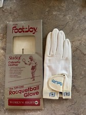 Vintage FOOT-JOY&reg; Sta-Sof Cabretta Leather Racquetball Glove Women Right Medium