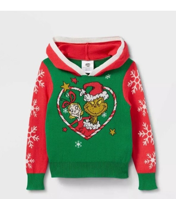 s_boy The Grinch Hooded Pullover Sweater (Size 12 Months) BRAND NEW | eBay