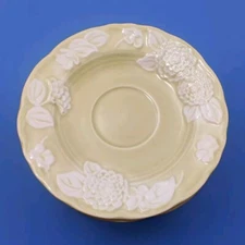 Dwindling Supply Of Vintage Metlox Flora Lace Vernon 1975-78  Saucers 3 Pc.  HTF