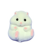 Gray (Laying On Back) Hamster Animal USB Cable Bite Protector Holder