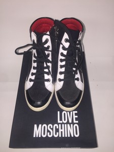 moschino high top sneakers