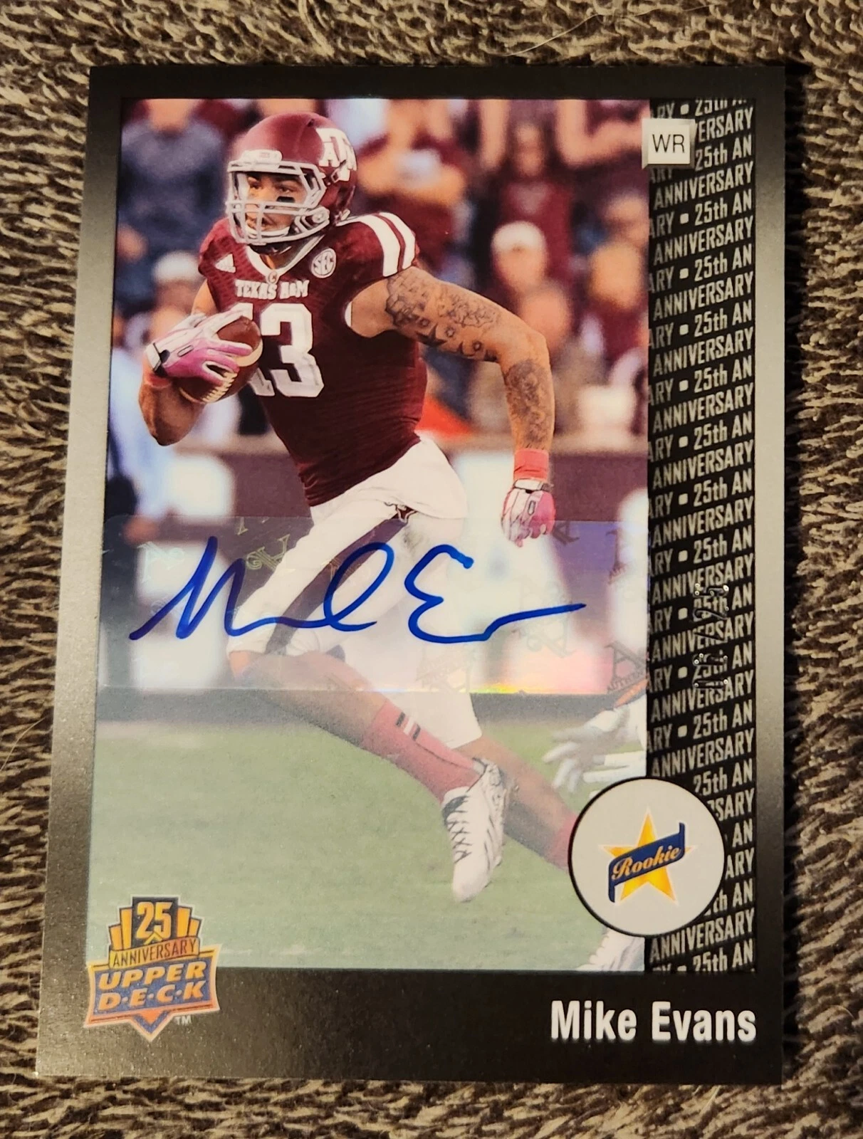 Mike Evans Upper Deck 25th Anniversary #141 Autograph