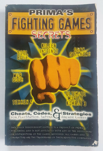 1996 Prima's Fighting Games Secrets STRATEGY CHEATS GUIDE PAPERBACK BOOK - Picture 1 of 2