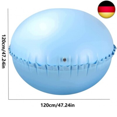 GROOFOO Poolkissen Winter 120x120cm - Aufblasbarer Eisspannungspuffer Für Poolabdeckung