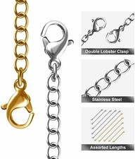 1-Pack Extender /Safety Chain Extender Necklace Bracelet Lobster Lock 3" inch
