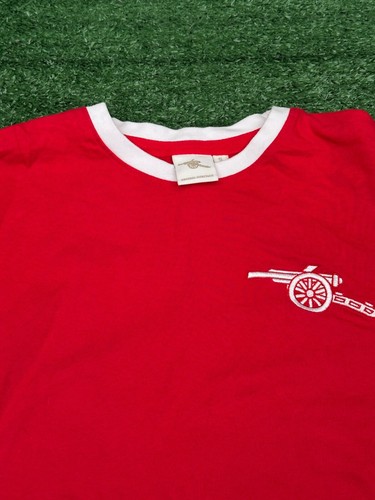 Arsenal FC 1977 Home Heritage T-Shirt Jersey | Mens Adult Small Football Top - Picture 2 of 8