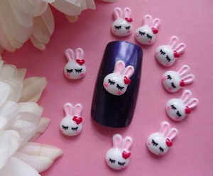 Cute Bunny Nail Art Youtube