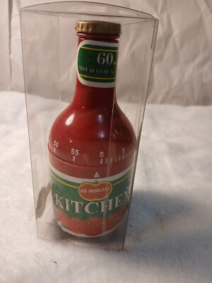 Global Decor Ketchup Bottle 60 Minute Kitchen Timer