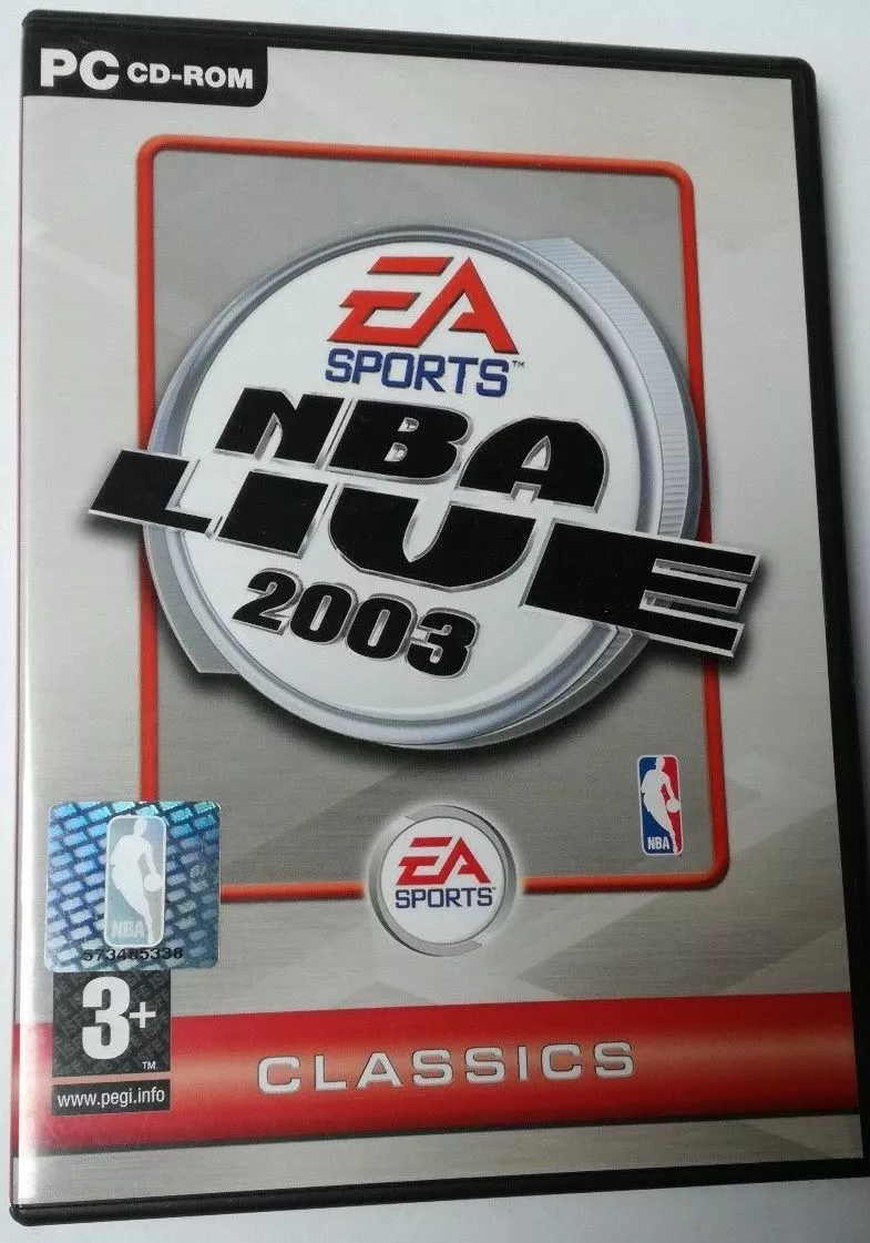 NBA Live 2003 Classics Game X PC DVD ROM New Sealed Italian English