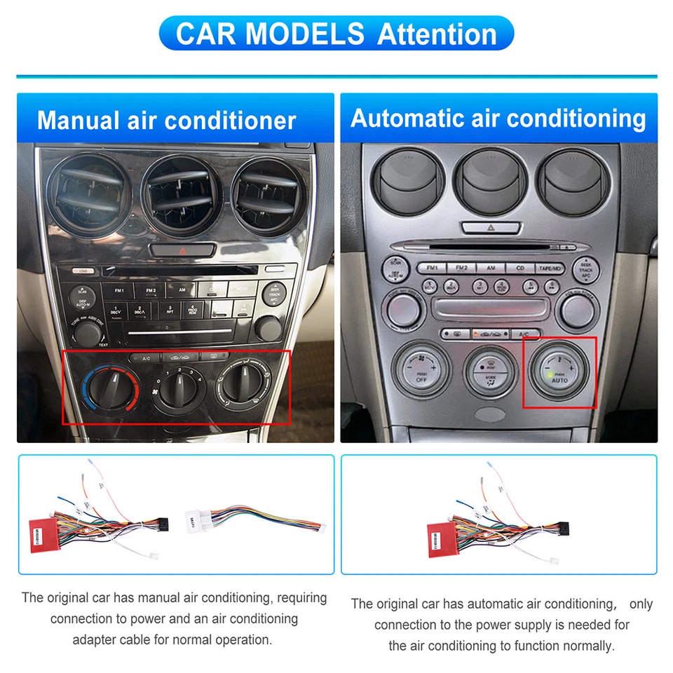 For Mazda 6 2003-2008 Android 15.0 Car Radio Stereo Player GPS Navi WiFi CarPlay Foto 4 de 4