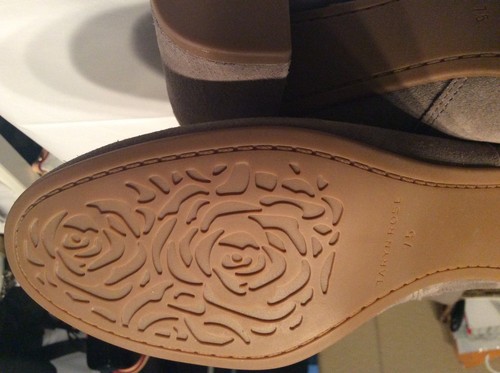 TARYN ROSE CATHERINE OVER THE KNEE GRAY SUEDE BOOT SIZE 7.5 - Picture 6 of 9