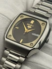 TV Shape Vintage Seiko 5 Automatic Brown Dial Day/Date Men's Wrist Watch Japan