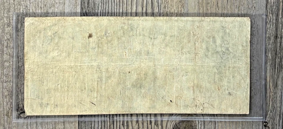 1861 $50 T 16 Confederate Paper Money, Blank Back, Partial Signature on Back - Image 4 of 4