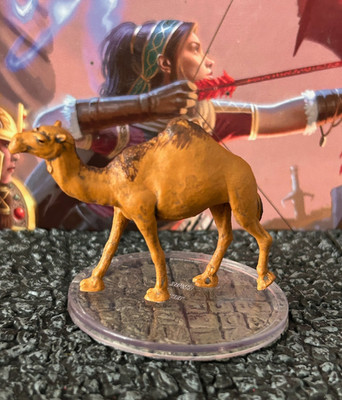Camel D&D Miniature Dungeons Dragons Sand Stone 30 large mount desert druid