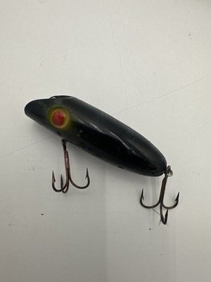 Vintage Heddon Chugger Spook Topwater Popper 3” Fishing Lure Green