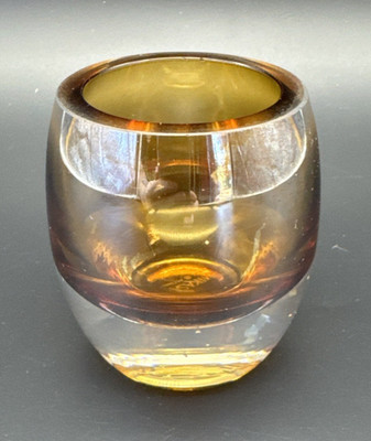 Mikasa Accents Solaris Amber Brown Votive Candle Holder