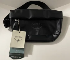 Osprey Transporter Waist One Size Black Fanny Pack 1L