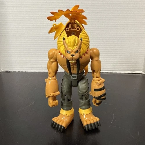 Bandai Leomon Figure Digivolving Digimon Articulated Toy 2001 Vintage