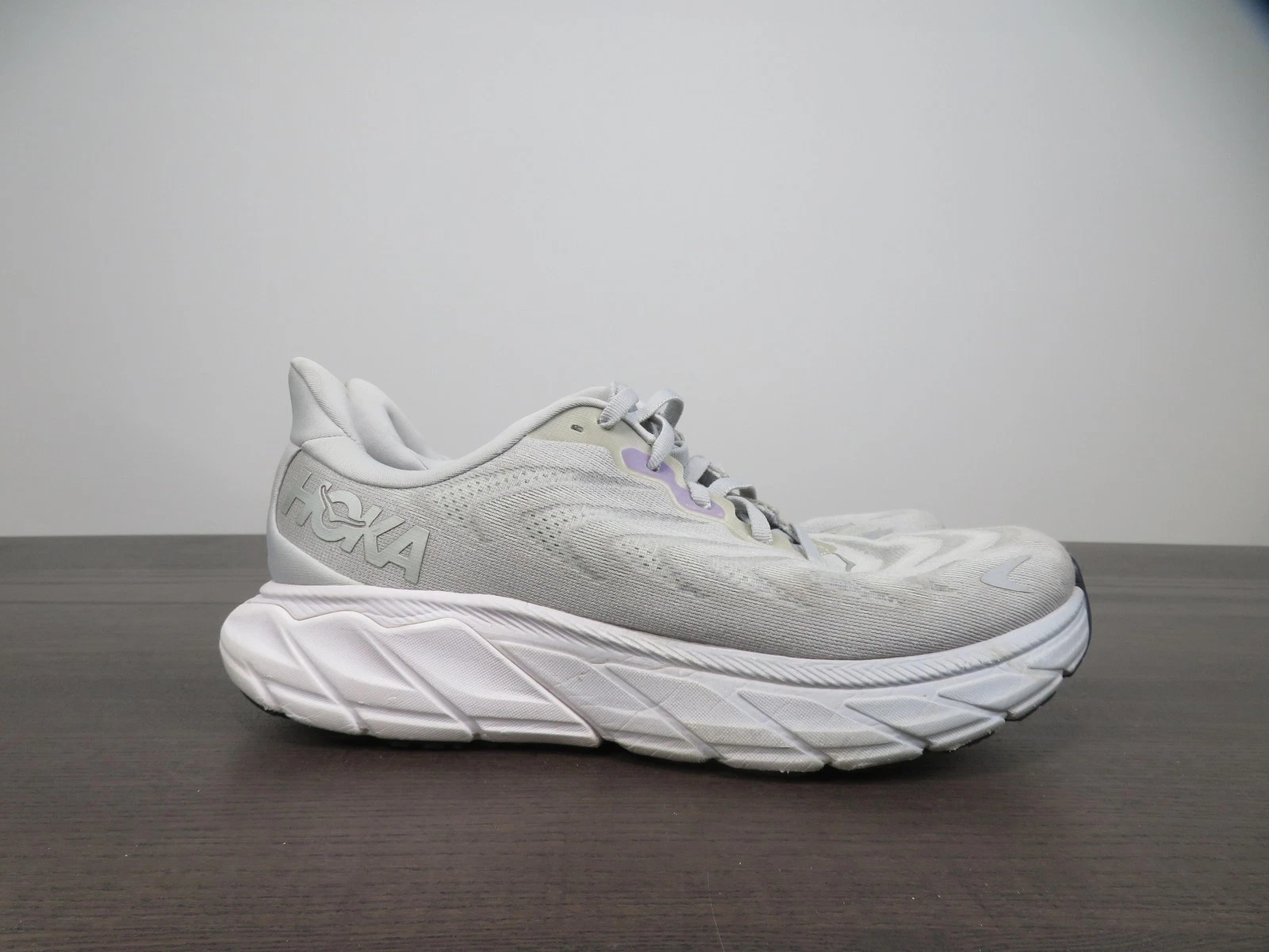 Hoka One One Arahi 6 Shoes Womens 8.5 Gray Running Sneakers Road 1123195 HMSL