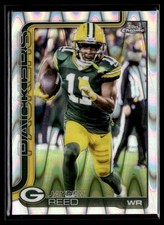 2025 Topps Chrome Football RayWave Refractor #107 Jayden Reed