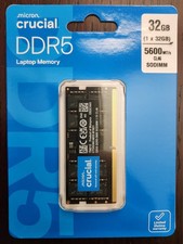 Crucial 32GB 262-Pin DDR5 SO-DIMM DDR5 5600 Laptop Memory Model