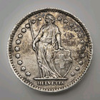 1920 Switzerland 1 Franc Old Silver World Coin Km 24 (stk137)