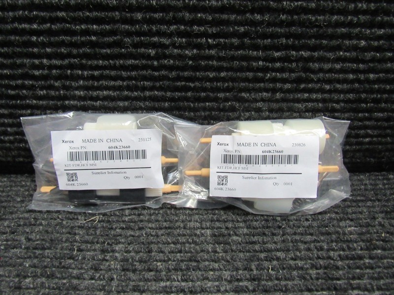 LOT OF 2! GENUINE XEROX 604K236601 (ALTALINK C8030) FEED & SEPARATION ROLLER KIT