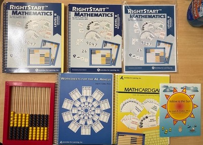 RightStart Math Level B 2nd Ed Set Appendix Abacus Worksheets Lessons Card Games
