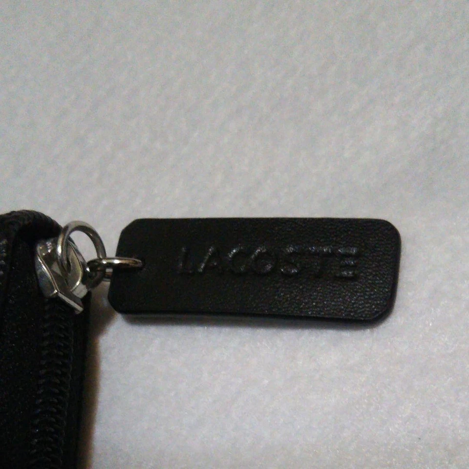 Женские аксессуары LACOSTE длинный бумажник черный ограниченный выпуск VHTF популярный продукт - Изображение 3 из 4