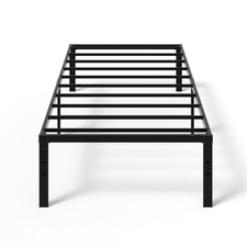 16 inch Metal Bed Frame Twin Full Queen King Bed Frame with Storage Space Black
