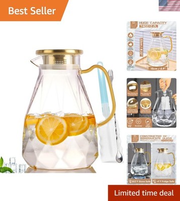 Elegant 2.2L Water Pitcher with Non-Dripping Spout - Perfect for Entertaining