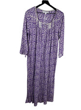 Eileen West Nightgown Womens Purple Floral Sw...