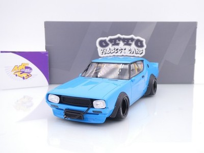 Ottomobile OT1210 # Nissan Skyline 2000 GT-R KPGC110 2024 '' LB-Works blue '' 1:18