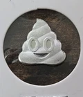 Fun Smiling Poop Poo Crap Soft Serve Emoji 1g 1 gram .999 Fine Silver Bar Token