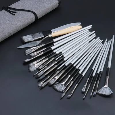 Premium SET 32 Künstlerpinsel Set zum MODELN NAIL ART BASTELN LACKPINSEL