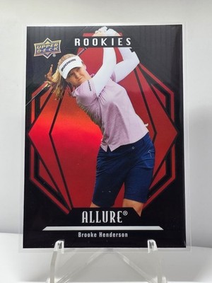 2024 Upper Deck Portfolio - Allure Rookies Brooke Henderson #AR-HE Black Rainbow