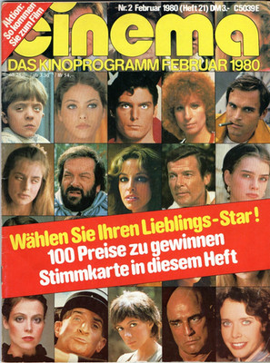 Cinema Nr. 2  Februar 1980 (Heft 21)  Kinomagazin mit Poster von Dustin Hoffman
